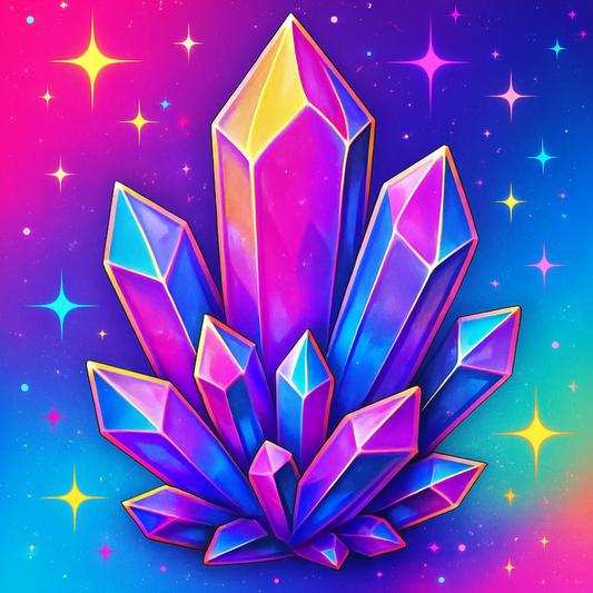 Colorful Crystal - Digital Art