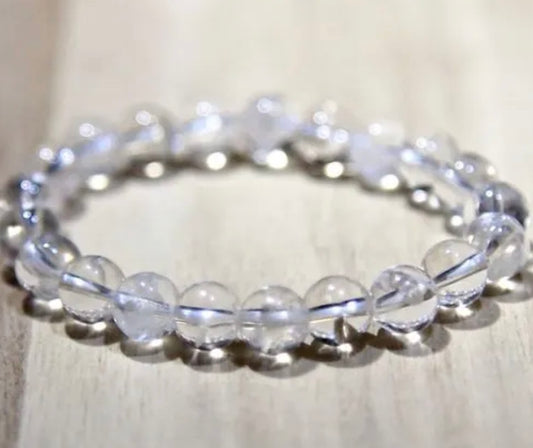 🤍 Clear Quartz — Clarity Amplifier Bracelet